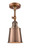 Franklin Restoration One Light Semi-Flush Mount in Antique Copper (405|201F-AC-M9-AC)