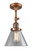 Franklin Restoration One Light Semi-Flush Mount in Antique Copper (405|201F-AC-G42)