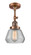 Franklin Restoration One Light Semi-Flush Mount in Antique Copper (405|201F-AC-G172)