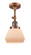 Franklin Restoration LED Semi-Flush Mount in Antique Copper (405|201F-AC-G171-LED)