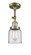 Franklin Restoration LED Semi-Flush Mount in Antique Brass (405|201F-AB-G52-LED)