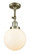 Franklin Restoration LED Semi-Flush Mount in Antique Brass (405|201F-AB-G201-8-LED)