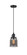 Franklin Restoration One Light Mini Pendant in Matte Black (405|201CSW-BK-G53)