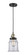 Franklin Restoration One Light Mini Pendant in Black Antique Brass (405|201CSW-BAB-G182)