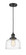 Franklin Restoration One Light Mini Pendant in Matte Black (405|201C-BK-G713)