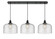 Whitney Three Light Pendant in Matte Black (405|123BK-10BK-0H-BK-G74-L)