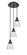 Franklin Restoration Three Light Pendant in Matte Black (405|113F-3P-BK-G64)