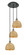 Ballston Three Light Pendant in Black Antique Brass (405|113B-3P-BAB-RBD-8-NAT)
