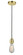 Winchester One Light Mini Pendant in Gold (405|100GD-10GY-2GD)