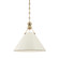 Painted No. 2 One Light Pendant in Aged Brass (70|MDS352-AGB/OW)
