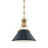 Painted No.2 One Light Pendant in Aged Brass/Darkest Blue (70|MDS351-AGB/DBL)