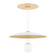 Brim LED Pendant in Soft White/Gold Leaf (70|KBS1743701-S)