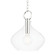 Lina One Light Pendant in Polished Nickel (70|BKO253-PN)