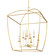 Bryant Eight Light Lantern in Gold Leaf (70|8334-GL)