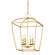 Bryant Four Light Lantern in Gold Leaf (70|8317-GL)