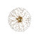 Dunkirk Four Light Semi Flush Mount in Aged Brass (70|6000-AGB)