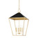 Paxton Four Light Pendant in Gold Leaf (70|5718-GL/BK)