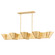 Reeve Eight Light Island Pendant in Vintage Gold Leaf (70|5652-VGL)