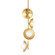 Glimmer LED Pendant in Aged Brass (70|5354-AGB)