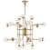 Fleming LED Chandelier in Aged Brass (70|4724-AGB)