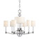 Waterloo Nine Light Chandelier in Polished Nickel (70|3006-PN)