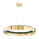 Tribeca LED Chandelier in Aged Brass (70|2933-AGB/BK)