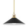Syosset One Light Pendant in Aged Brass (70|2620-AGB/BK)