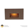 4011 LED Step and Wall Light in Bronze on Brass (34|4011-AMBBR)