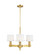 Palma Three Light Chandelier in Burnished Brass (454|TC1123BBS)