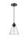 Baskin One Light Pendant in Painted Aged Brass / Dark Weathered Zinc (454|P1347PAGB/DWZ)