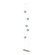 Abacus Abacus 5-Light Floor to Ceiling Plug-In LED Lamp in Soft Gold (39|289520-LED-STND-84-YL0668)