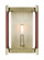 Hadley One Light Wall Sconce in Time Worn Brass (454|LW1061TWB)