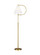 Gesture One Light Floor Lamp in Burnished Brass (454|KT1251BBS1)