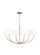 Sawyer Six Light Chandelier in Burnished Brass (454|KSC1046BBS)