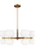 Londyn 12 Light Chandelier in Burnished Brass with Milk White Glass (454|KSC10212BBSMG)