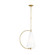 Gesture One Light Pendant in Burnished Brass (454|KP1041BBS)