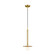 Nodes One Light Pendant in Burnished Brass (454|KP1001BBS)