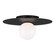 Nodes One Light Flush Mount in Midnight Black (454|KF1011MBK)