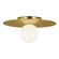 Nodes One Light Flush Mount in Burnished Brass (454|KF1011BBS)