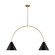 Cambre LED Linear Chandelier in Midnight Black and Burnished Brass (454|KC1102MBKBBS-L1)
