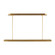 Carson LED Linear Chandelier in Burnished Brass (454|KC1091BBS)