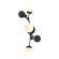 Sprig Sprig Sconce in Black (39|206050-SKT-10-GG0629)