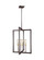 Finnegan Four Light Chandelier in New World Bronze (454|F3146/4NWB)