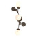 Sprig Three Light Wall Sconce in Bronze (39|206050-SKT-05-GG0629)