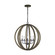 Allier Five Light Pendant in Weathered Oak Wood / Antique Forged Iron (454|F2936/5WOW/AF)