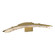 Glissade Glissade LED Bath Sconce in Modern Brass (39|202221-LED-86-ZM0751)