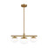 Lune Three Light Semi Flush Mount in Burnished Brass (454|EF1063BBS)