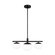 Lune Three Light Semi Flush Mount in Aged Iron (454|EF1063AI)