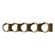 Brooklyn Brooklyn 5-Light Straight Double Shade Bath Sconce in Modern Brass (39|201379-SKT-86-10-GG0711)