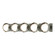 Brooklyn Brooklyn 5-Light Straight Double Shade Bath Sconce in Sterling (39|201379-SKT-85-85-GG0711)